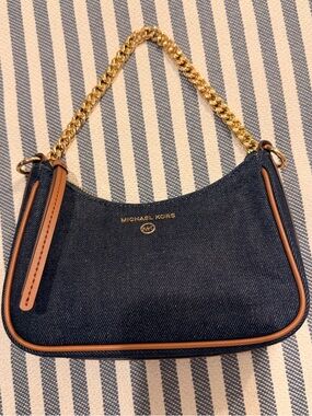 MICHAEL KORS “DENIM” Jet Set Charm pochette 🌹